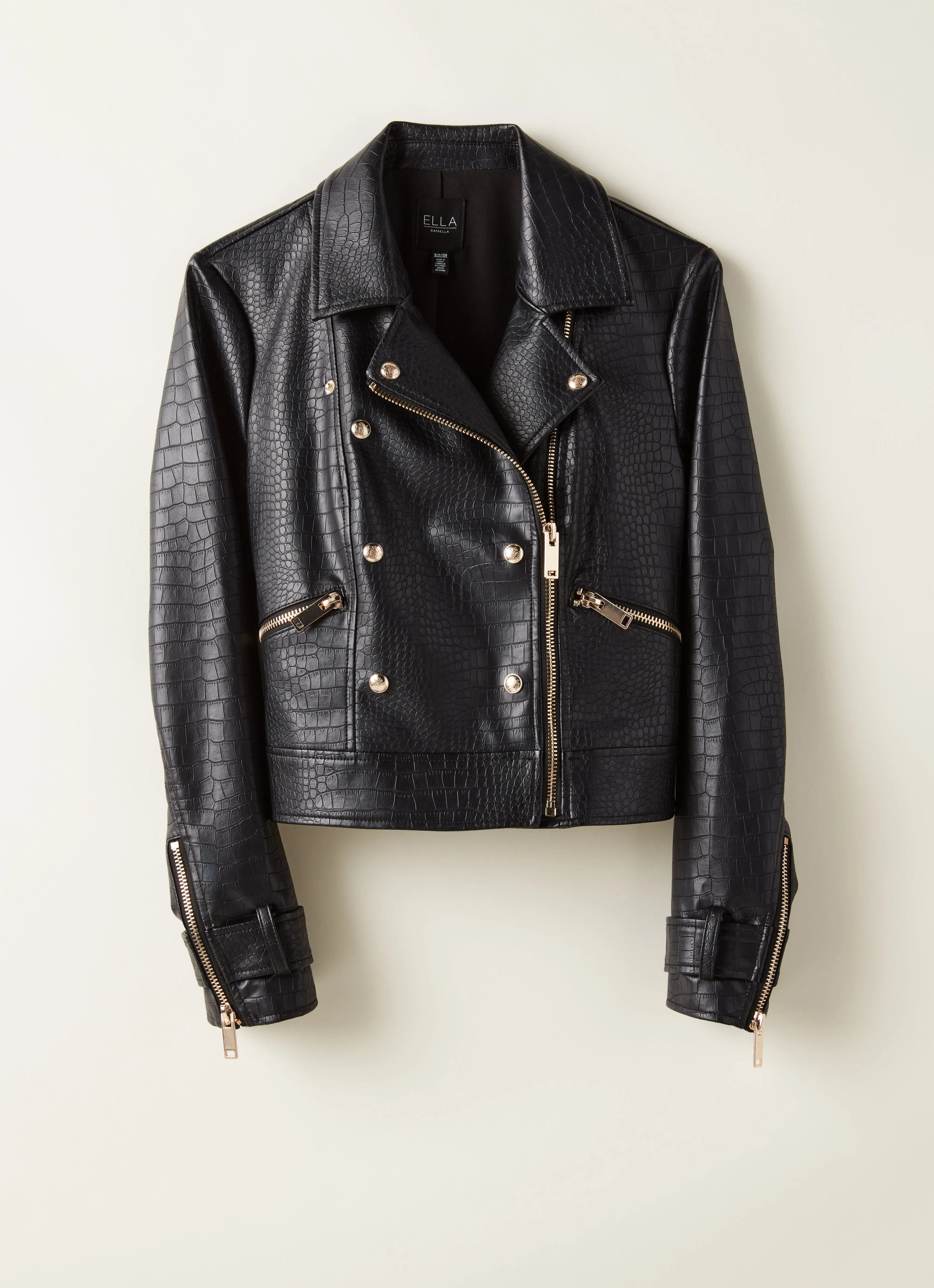 Vegan Leather Moto Jacket