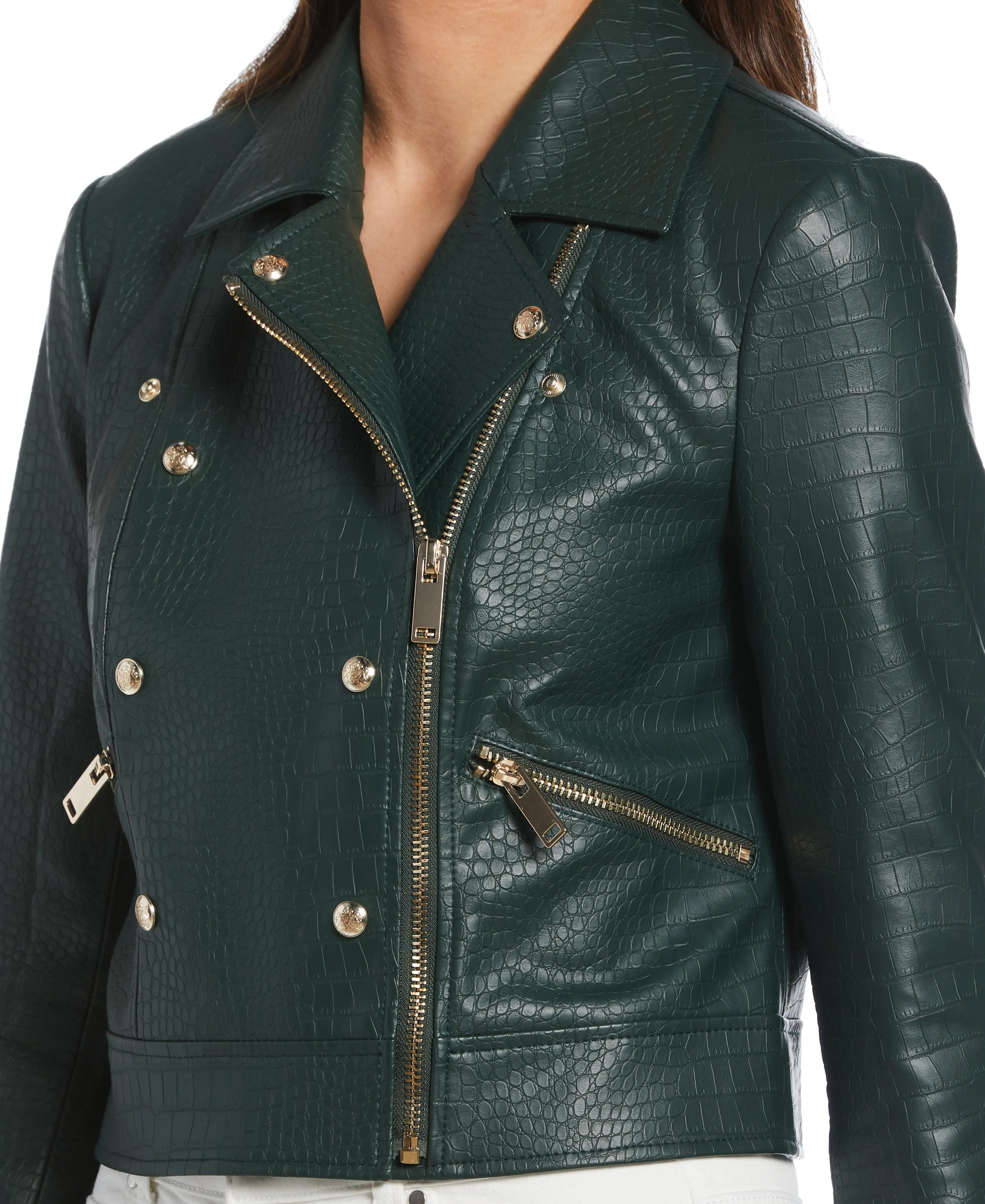 Vegan Leather Moto Jacket