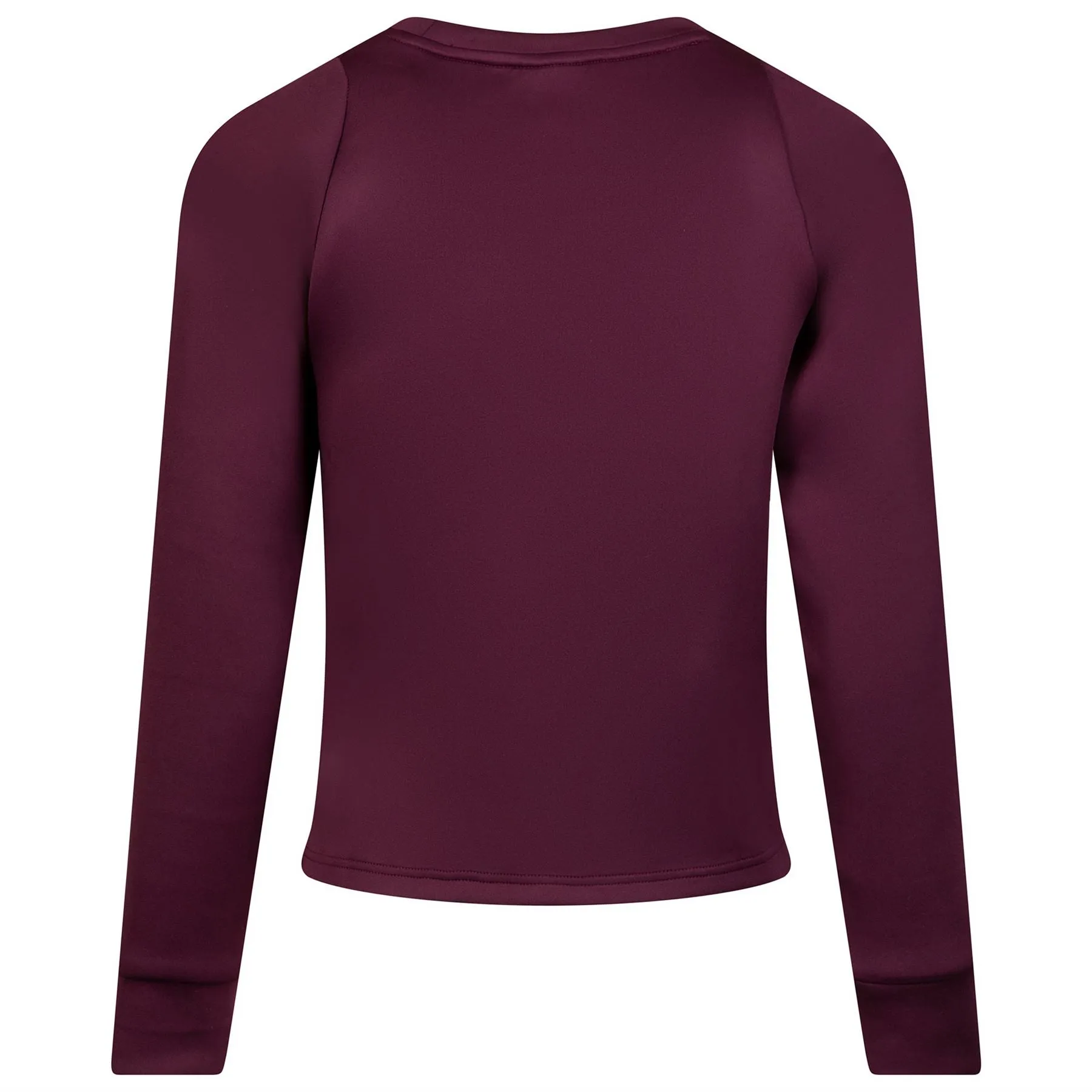 Womens Embroidered Scuba Layering Wine - AW23