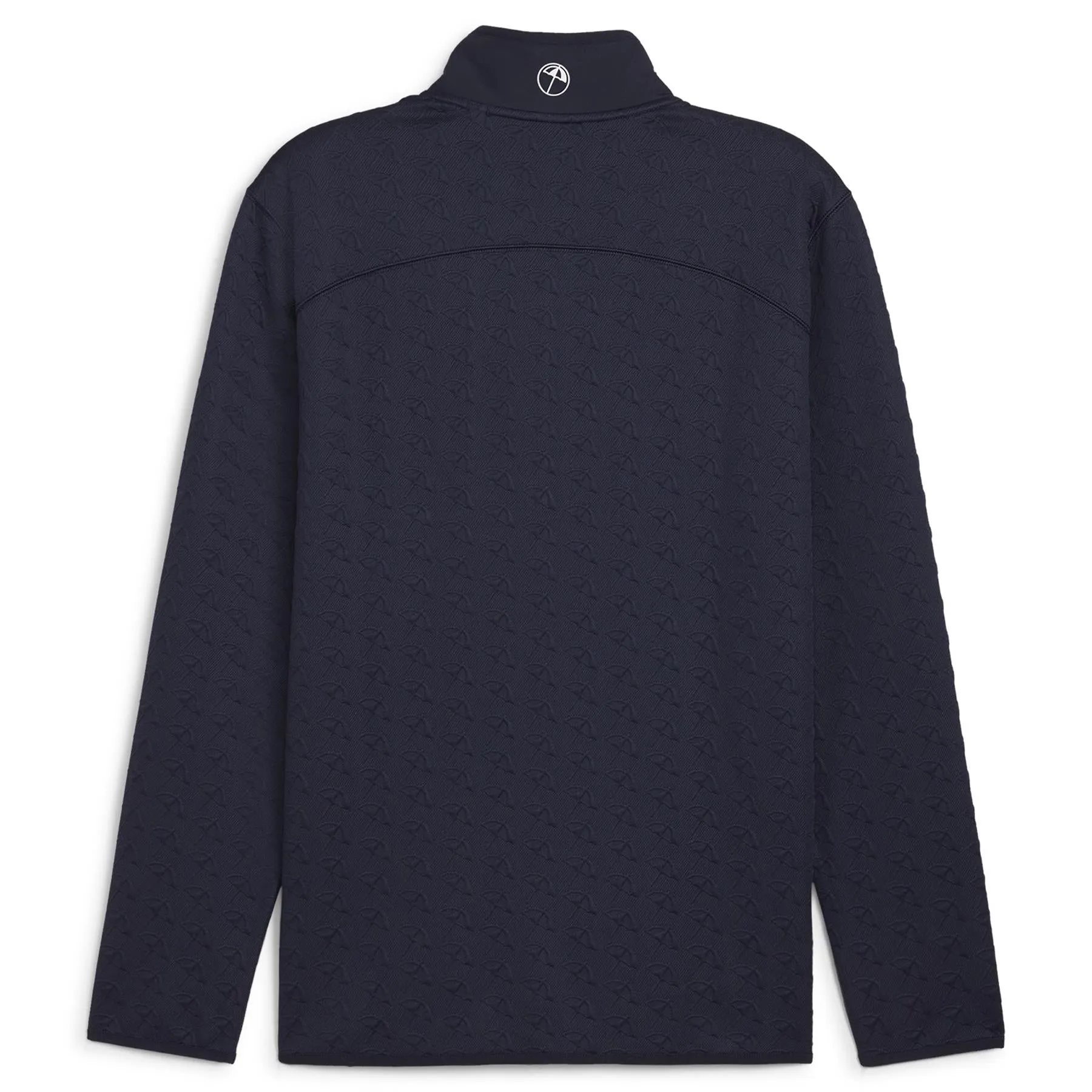 x AP Jacquard Quarter Zip Mid Layer Deep Navy - AW24